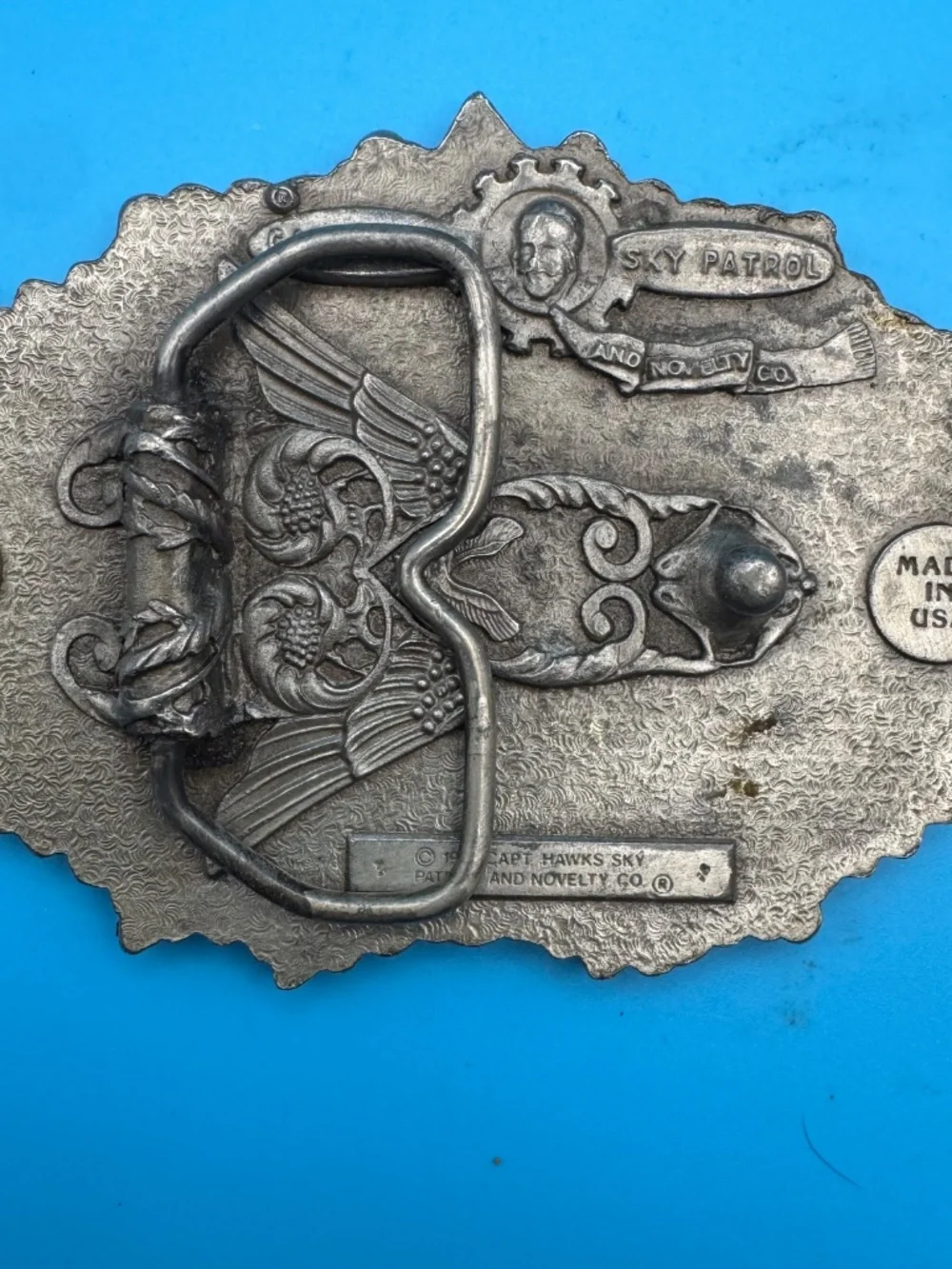 Captain Hawks Sky Patrol Arizona Belt Buckle Vintage 1977